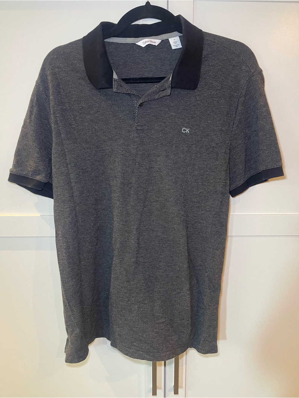 Calvin Klein Men’s Charcoal Polo 100% cotton